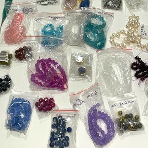 Assorted Beads Crafting Semi-precious & pearls